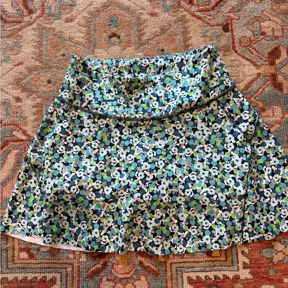 Athleta Ace Tennis Skort Floral A-Line